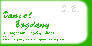 daniel bogdany business card