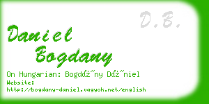 daniel bogdany business card